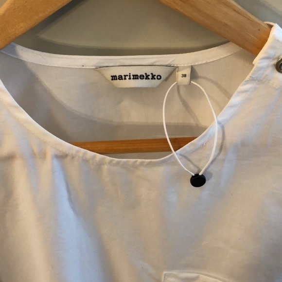 Marimekko | NWOT White Tavaton Shirt - Size 38/Medium - Picture 5 of 7